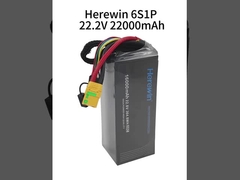 Herewin 6S1P 22.2V 22000mAh Soft Pack Drone pin