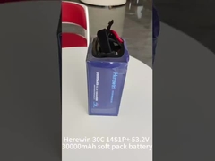 Herein 30000mAh 14S 53.2V 25C LiPo UAV pin trong Soft Pack