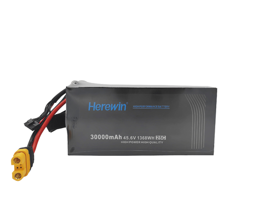 Mua 12S1P Soft Pack 45.6V LiHv Uav Drone pin 25C 30000mAh 6.9kg sản xuất trực tuyến