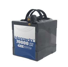 18S2P + 70000mAh 10C 66.6V Uav pin gói Herewin pin bay thông minh