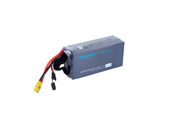 6S1P 22.2V 22000mah Lipo pin Soft Pack Herewin Drone pin
