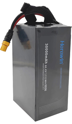 Bản đồ và khảo sát 12S 30000mAh 25C 44.4V LiHv UAV Drone Battery Soft Pack