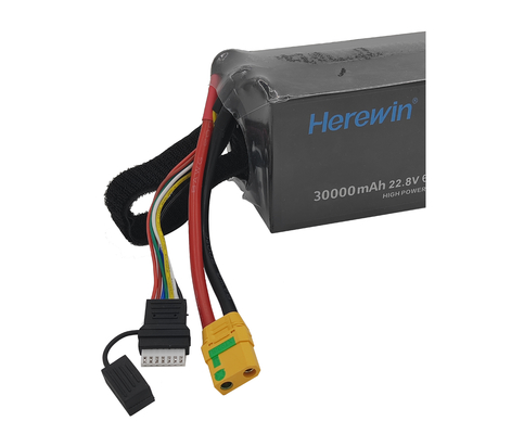 22.8V 30000mAh Pin cao áp UAV PackPouch Cell Herewin 6S1P Pin máy bay không người lái