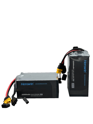 Herewin 14S 51.8V 22000mAh LiPo Uav Drone pin túi 25C pin cho máy bay không người lái