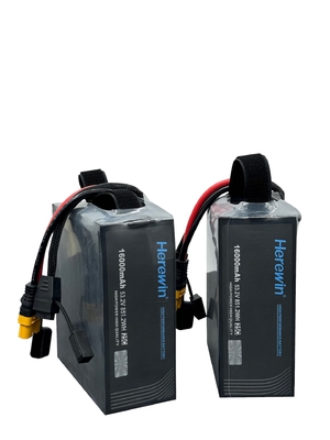 14S1P 16Ah 53.2V Soft Pack Drone pin 25C Tỷ lệ xả 16000mAh