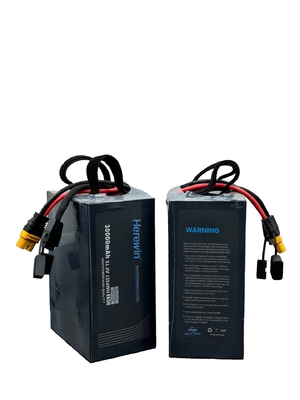 30000mAh Herewin pin bay thông minh 14 S 51.8 V 25C LiPo UAV pin trong gói mềm