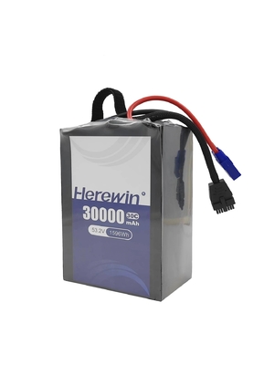 30C 30000mah Drone pin lithium 53.2V 14S pin lithium polymer