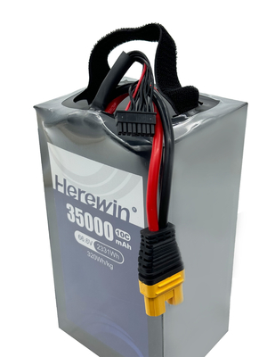 18S1P 35000mAh Soft Pack 66.6V 10C Sprayer Uav Drone pin ở đây