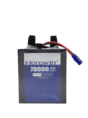 Herewin Semi Solid Battery For Uav 18S 66.6V 70000mAh Pin mật độ năng lượng cao