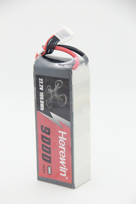Tốc độ cao tốc độ cao 6S 100C 9Ah FPV Drone pin Herewin 22.2V 725g