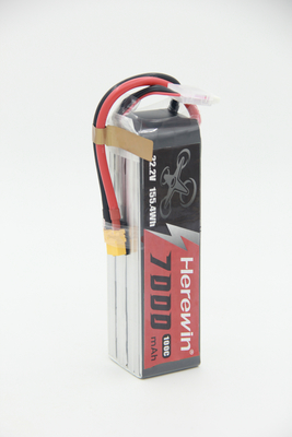 Herewin High Rate tốc độ nhanh 6s pin FPV 100C 7Ah FPV Drone pin 822g
