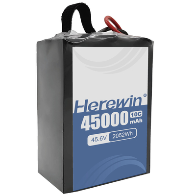 Herewin Semi Solid State Battery 12S1P 45.6V 45000mAh cho máy bay không người lái công nghiệp lớn với tốc độ xả cao