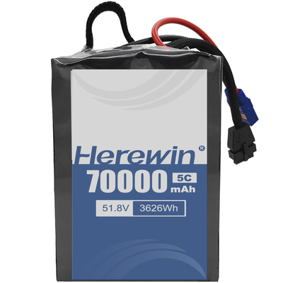 Herewin Semi-Solid State Battery 14S2P 51.8V 70000mAh Với Li-Ion Lithium Và LiFePO4 Hóa học