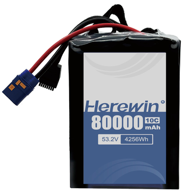 UAV Semi Solid State Battery 14S2P 53.2V 80000mAh Nguồn năng lượng hiệu quả cao và lâu dài